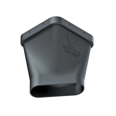 Half V-Nozzle Blower Driver Side Kit with Hardware, Black