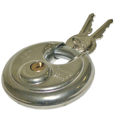 Padlock, 28/70 Buffo Keyed Different, 2-3/4in W x 13/32in Dia. 4-Pin Tumbler, 28KD/70