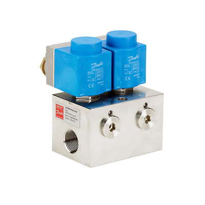 Water Solenoid Valve, High Pressure, 1/2in Normally Closed/Normally Open with D24VAC Coil, Danfoss 180L0177