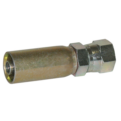 Swage Fitting, Female 3/8in JIC Swivel, Zinc
