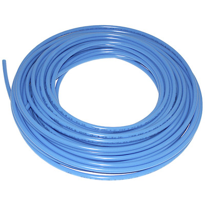 Tubing, 1/4in O.D. x 1/8in I.D. 120PSI, 100ft L, Polyethylene, Blue