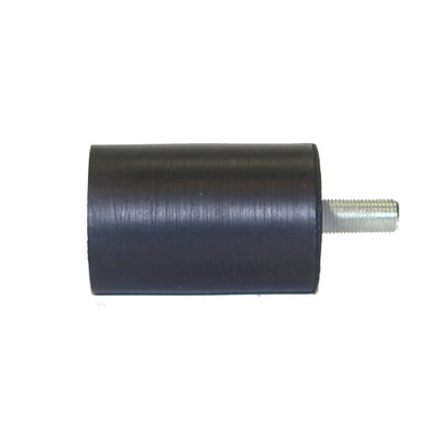 Rubber Stop, 2in O.D. x 3in L, 1/2-20 Fine Thread x 1-1/8in Stud L