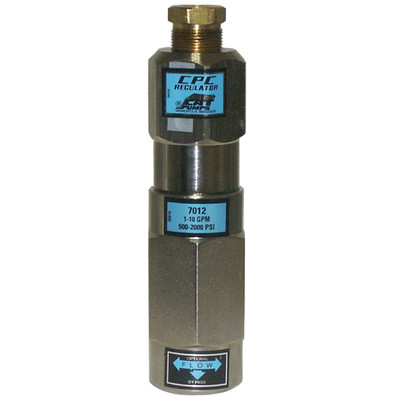 Pressure Regulator, 1/2in FPT Inlet/Discharge, 3/4in FPT Bypass, 10GPM, 2000PSI, 240°F, Cat Pumps 7012