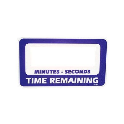 Minutes/Seconds Time Remaining Decal, GinSan 21498