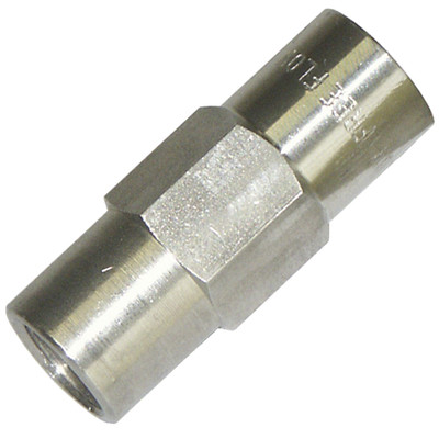 Check Valve with Viton O-Ring, 1/2in FPT x 1/2in FPT, 12GPM, 3500PSI, Stainless Steel, Fluid Controls CV700