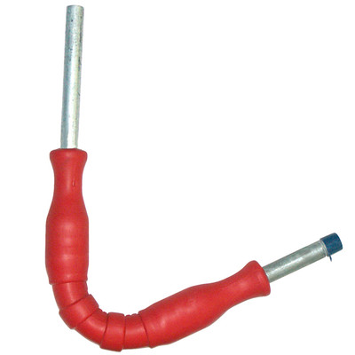 Flexible Wands, 1/4in Male Inlet x 1/8in Female Outlet, 24in L, 3000PSI, 200°F, Red, Hamel 291G24MFR