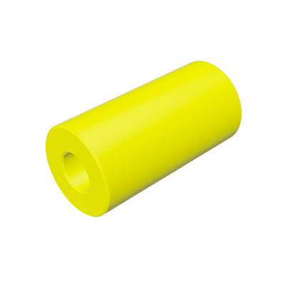 UHMW Roller Wheel, 3in Dia. x 6in x 1-1/4in Bore Poly