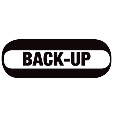 Oval Decal for Strobe Light, Back-Up