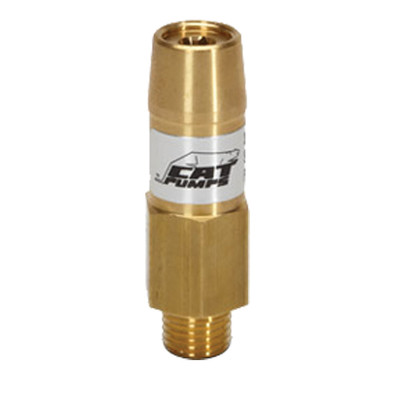 Pop-Off Valve, Inlet Port 1/4in FPT, Discharge Port 1/4in FPT, Bypass Port 3/8in Barb, 6GPM, 3000PSI, Cat Pumps 30961