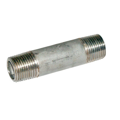 Nipple, 3/8in MPT x 2in L, 304 Stainless Steel