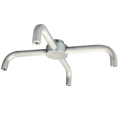 Turbo Rotor Arms TKA-4w4, G3/8 Metric 1/8in FPT Inlet, Four Nozzle Outlets, 14in x 8in, Mosmatic 86.833