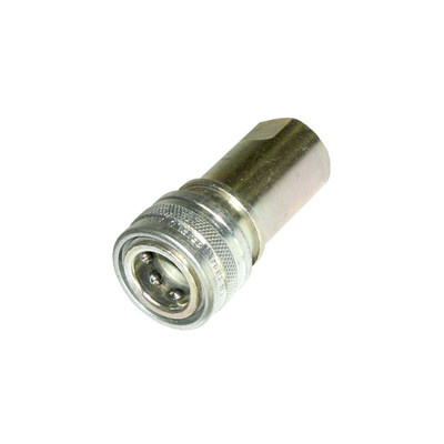 Quick-Disconnect Socket, 1/2in FPT, 2500PSI 200°F, Plated Steel, Foster H4S