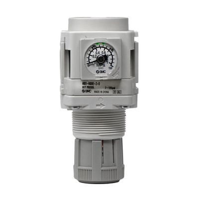Regulator with Gauge and Mounting Bracket, 3/8in FPT Port, SMC AR30-N03BE-Z-B