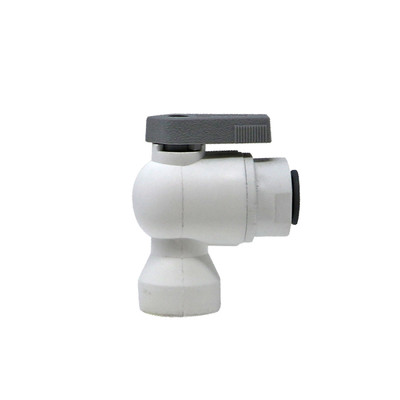 Ball Valve Elbow, 1/4in FPT x 3/8in Pushlock