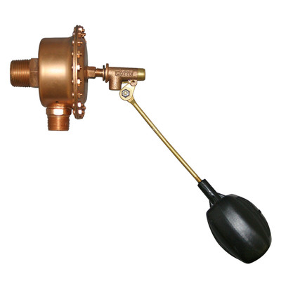 Float Valve Assembly, 1in MPT Neoprene Diaphragm, 58GPM @40PSI, Brass, Walters Valve WMC-1 IN