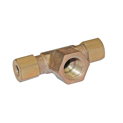 Tee Branch, 1/4in Compression x 1/4in FPT