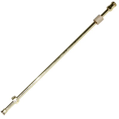 18in Straight Extension Wand, 11/16in-16 Inlet, 250PSI, Brass, Spraying Systems 7715-18