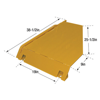 All Roller-Up Surface Conveyor Cover Plate, 38-1/2in x 25-1/2in x 9in x 19in
