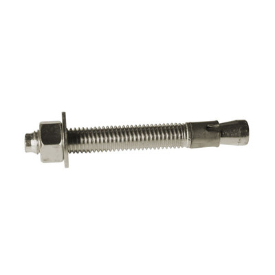 Wedge Anchor, 1/2-13 x 4-1/2in L, Zinc Plated Steel, Pack of 20