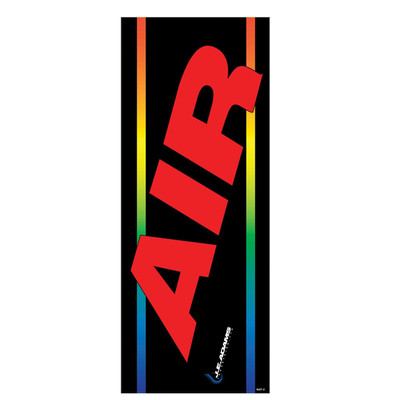 Air and Vacuum Decal for Canister, 11in W x 27.875in H