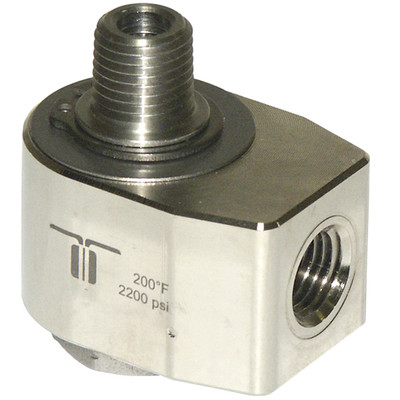 Mosmatic 90° Boom Swivel, 3/8in FPT x 3/8in MPT, 2200PSI, 200°F, 30RPM, Stainless Steel, WDG 40.032
