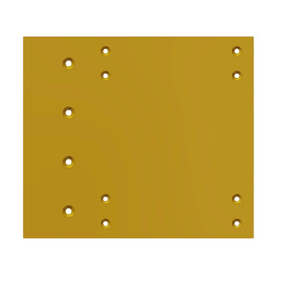 Entrance Trap Door Plate, 14in L x 12-1/4in W x 3/8in Thk