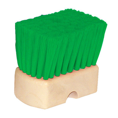 Tire and Wheel Brush, 5in Trim, Green Nylon Bristles, Erie Brush 475400