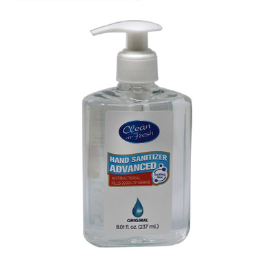 Clean-N-Fresh Hand Sanitizer, 8oz with Pump, Box of 24