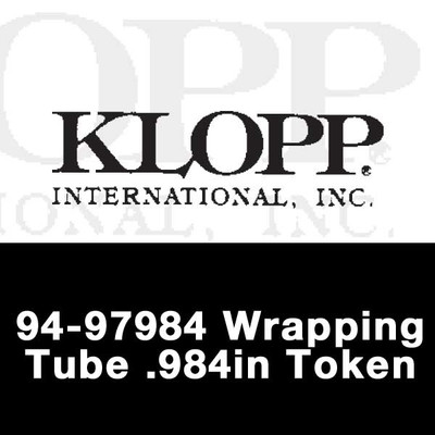 .984in Token Wrapping Tube