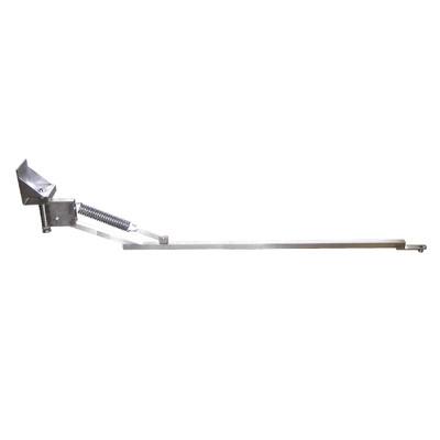 180° Boom Wall Mounted Assembly, High Pressure, 90in L, Zinc Plated Wall Plate, Dralco D180-W-CR-T