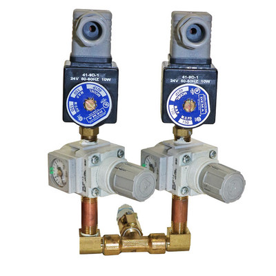 Dual Air Solenoid, 24VAC DIN Sub-Assembly