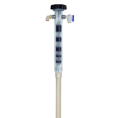 Foam Tube Complete with 9 Hole White PVC Pipe