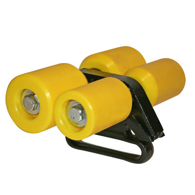 Roller Assembly, Mid 4-Wheel with X458 Carrier Links for Sonnys Over-Under Conveyor