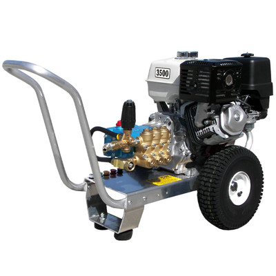 Portable Pressure Washer, Gas Powered, 13HP, 4000PSI Cat Triplex Plunger Pump, Pressure Pro