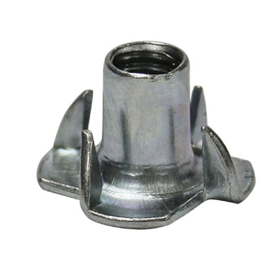 Tee Nut, 1/4-20 x 7/16in, Zinc-Plated Steel, Grade 5, 25C43NTT0Z, Pack of 100