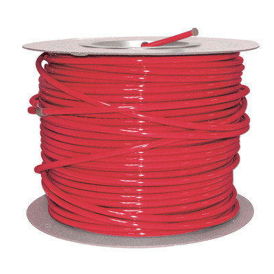 Tubing, 3/8in O.D. x 1/4in I.D. 190PSI, 500ft L, Polyethylene, Red