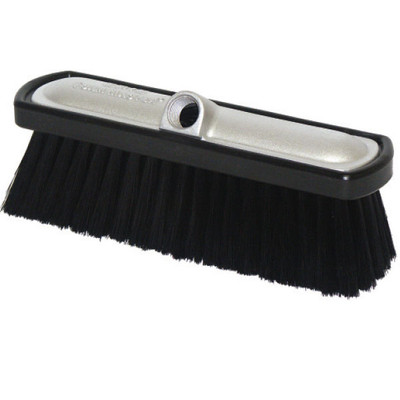 Foam Brush, Brass 1/2 FPT, 2-1/2in Red Nylon Filament, Aluminum Head Black Bumper, Erie Brush 213300