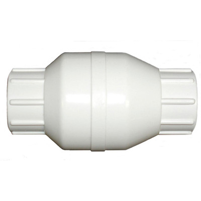Check Valve, Inlet/Outlet 3/4in FPT, 11GPM, 200PSI, PVC SCH40, Stainless Steel, CV-34-11