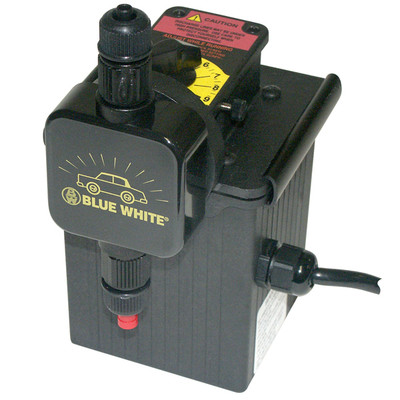 Blue White Chem-Feed Metering Diaphragm Pump, 115V, 3oz/Min, 34.2 GPD, C15N402X066V70