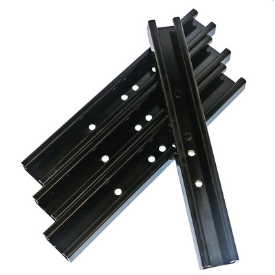 Vacuum Boom Aluminum Unistrut, 12in L, Black Powder Coated