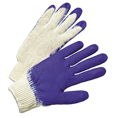 El Grippo Palm Latex Coated String Knit Gloves, Large, Box of 12 Pairs
