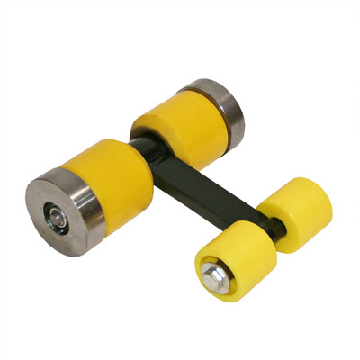 Roller Assembly, 4-Wheel #2 Idler Wheels RCV Steel Wheel Flat Bar for Hanna