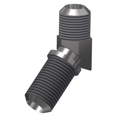 45° Elbow, 1/2in Male JIC x 1/2in MPT, Steel Zinc Coated, 2503-8-8, 001271