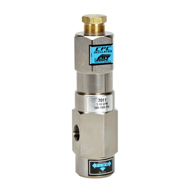 Pressure Regulator, 1/2in FPT Inlet/Discharge, 3/4in FPT Bypass, 10GPM, 1000PSI, 240°F, Cat Pumps 7011