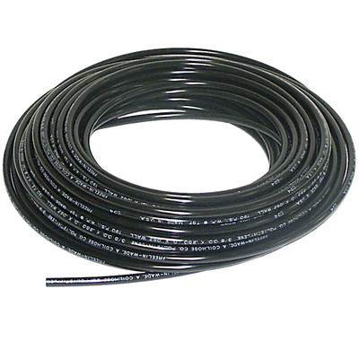 Tubing, 1/4in O.D. x 1/8in I.D. 120PSI, 100ft L, Polyethylene, Black