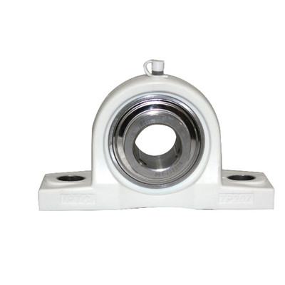 UHMW Pillow Block Bearing, BayWash G2, 2-Bolt, 1-1/4in Shaft Dia. Poly