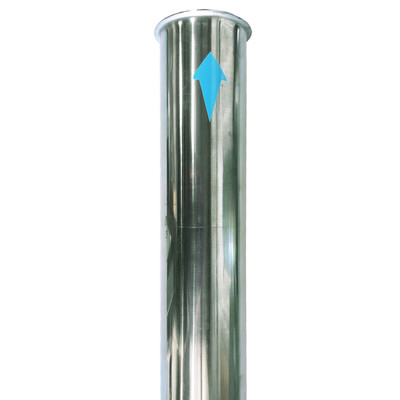 RO Membrane Housing with Caps and Clamps, 300PSI, 600-440-SS