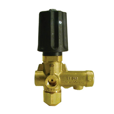 Unloader Valve, 3/8in FPT Inlet, 3/8in FPT Outlet, 1/4in FPT Bypass Connection, 8GPM, 3600PSI, 176°F, Suttner ST-261