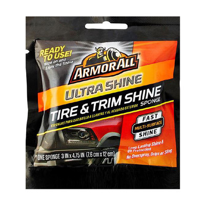 Armor All Ultra Shine Tire and Trim Sponge, 4-1/2in x 5in, Vending Pack of 100