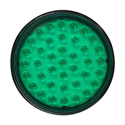 Strobe Light, 4in Round, Green